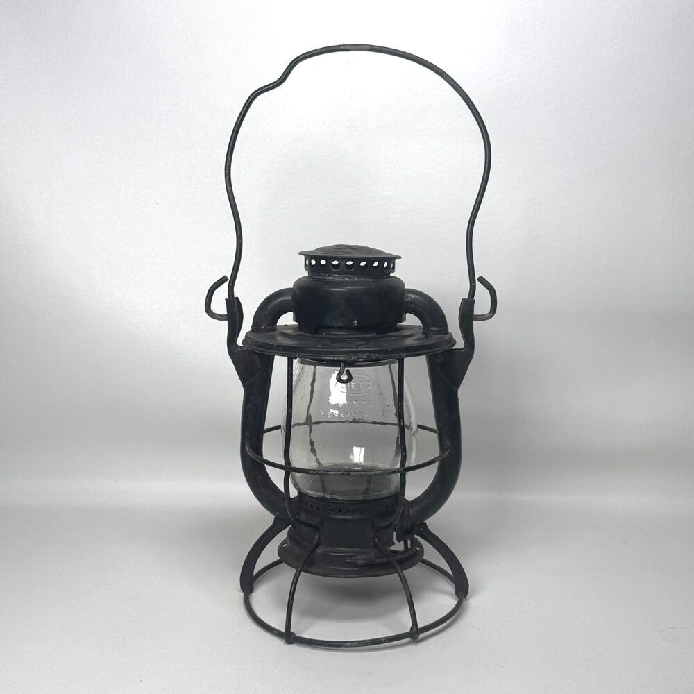 Vintage Dietz Vesta NYCS Railroad Lantern Clear Embossed CNX Globe New York USA